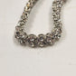 Silver Tone Faceted Crystal Clear Rhinestone Tennis Bracelet Vintage 6"