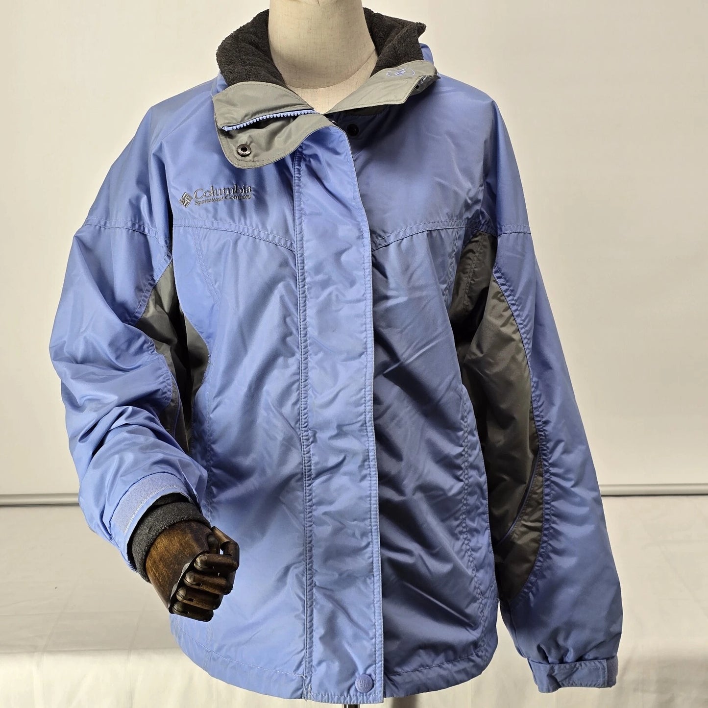 Columbia Interchange 3-in-1 Women’s Jacket Blue Size M Winter Coat Zip Liner