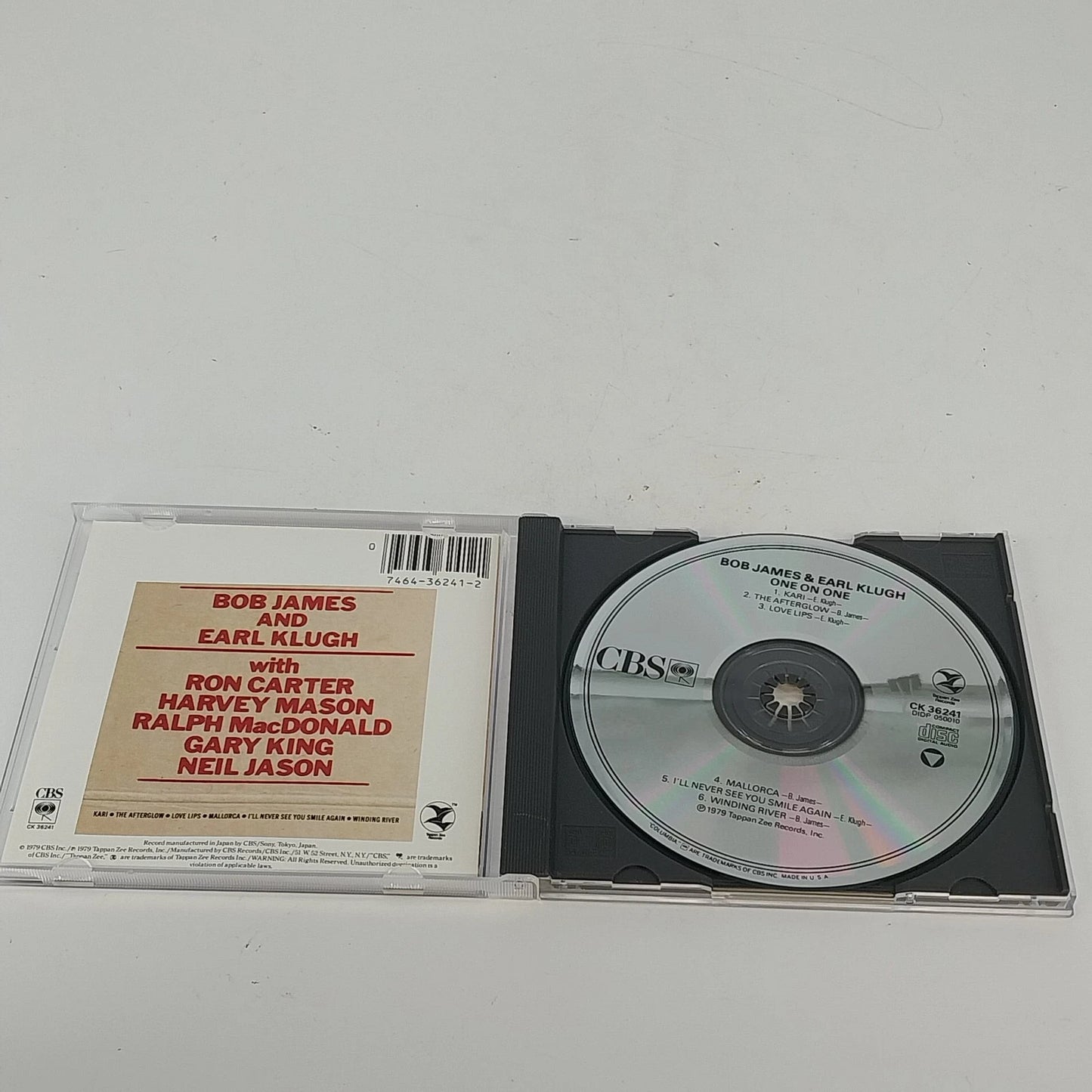 Bob James & Earl Klugh One On One CD Tappan Zee CBS Jazz Fusion 1979 Vintage