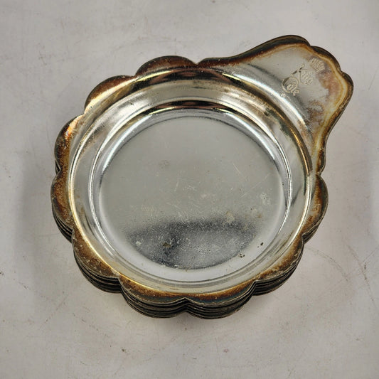 8 Silver-Plated Service Butlers Hand-Held Trays Victor S Co King Cole Restaurant