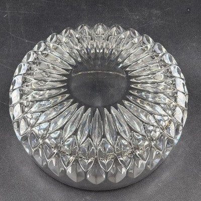 Heavy Serving Bowl Gorham Althea Cut Lead Crystal 7.5" Sunflower Diamond Pattern