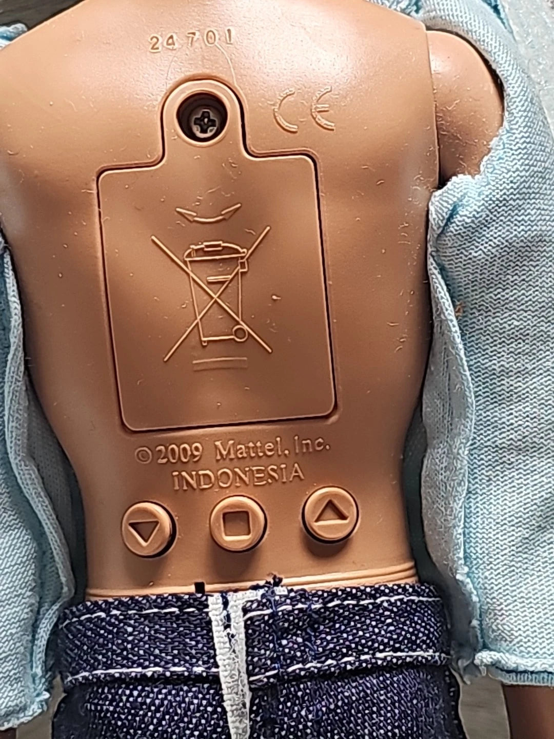 Barbie Sweet Talkin Ken Doll Mattel Boyfriend Play Heart Blue Parts AS IS 2010s