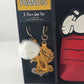 Peanuts Snoopy Purse Key chain Fob Woodstock Gift Set Boxed Crossbody Bag