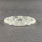 Set of 3 Fostoria Lead Crystal Clear Wreath Christmas Ornaments 3.25" Vintage