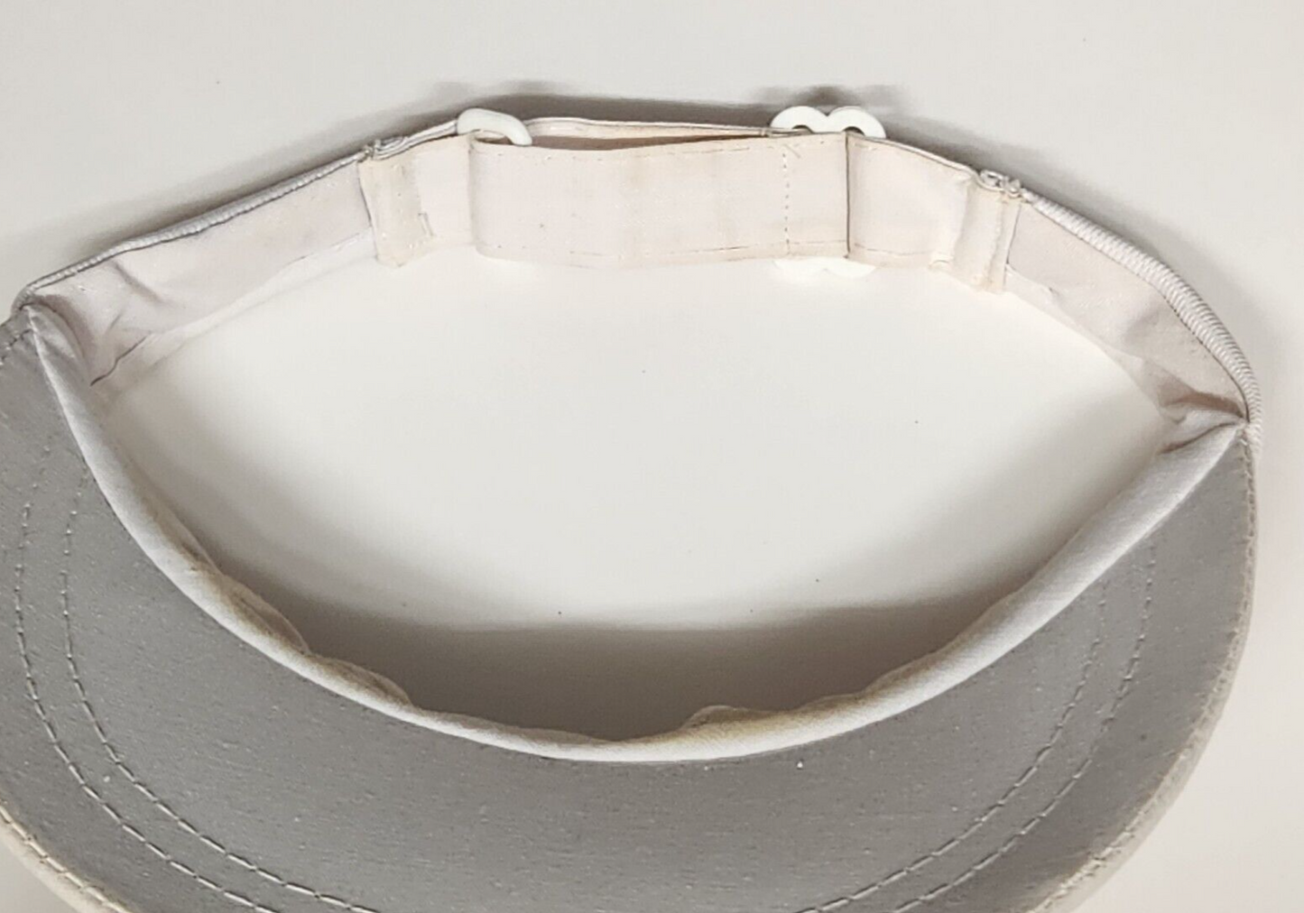 The Builders Exchange of Central Ohio White Visor With Hook and Loop Size Adjust