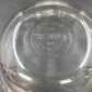 Pyrex 464 Clear Glass Custard Baking Bowls 4 Pcs Scalloped 3 Ring 10 oz USA Vtg