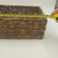 Water Hyacinth Woven Storage Basket Medium 12" w/ Metal Frame Organizer