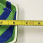 Holiday Home Green Blue Mitten Glove Trinket Dish Ceramic China 6"x1"