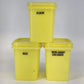 Tupperware 1243-8 yellow shelf saver containers set