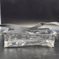 Get Organized Clear Vinyl Cosmetic Travel Organizer Bag Gray Strap 10" Zip Top