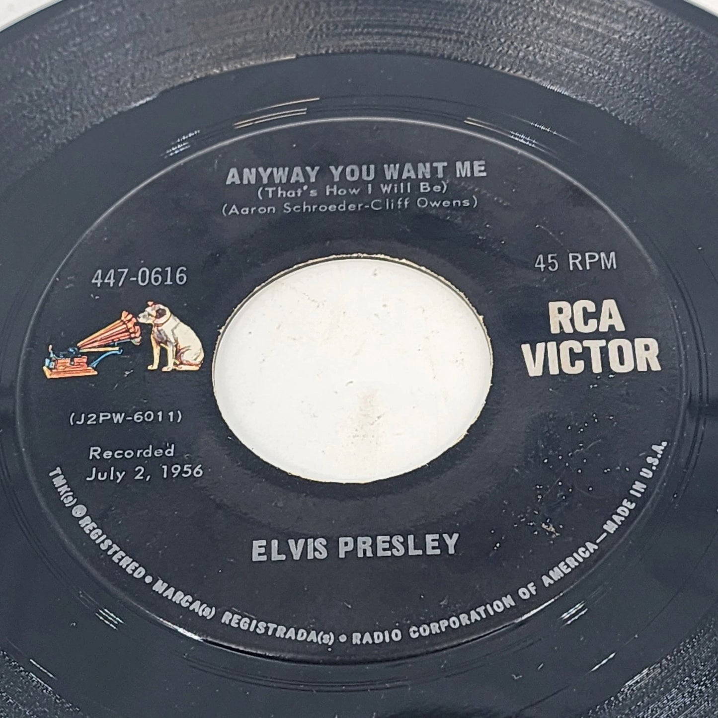 Elvis Presley Love Me Tender 45RPM 1956 RCA Victor