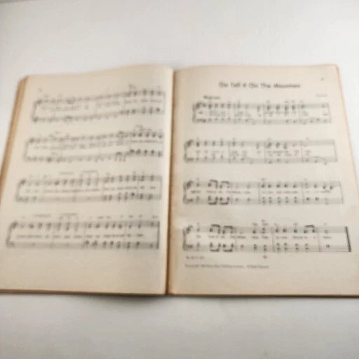 Christmas Sing Along Book for Carolers 9" x 12" Party Church Song Fest Vintage