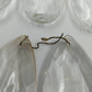 Set of 5 Almond Shaped Prisms Clear Crystal Glass 1.5" with Wire Connectors Vtg