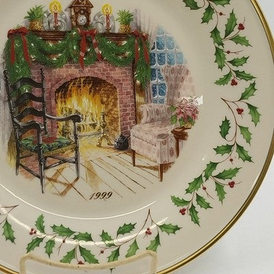 Lenox 1999 Annual Collector Christmas Plate 9th Series Numbered Winter's Warmth