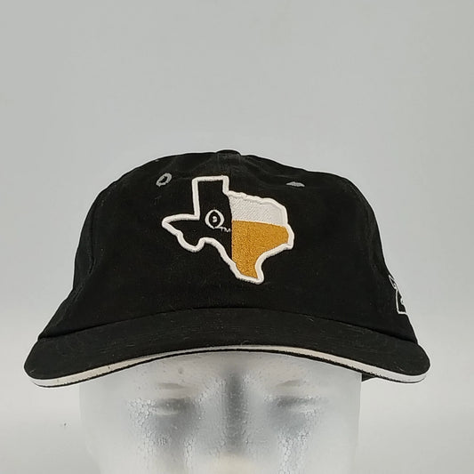 Black 2015 College Football Playoff Foundation cap with Texas patch and adjustable hook and loop strap