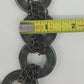 Gunmetal Chain Link Statement Necklace Oversized Circle Runway Fashion Vintage