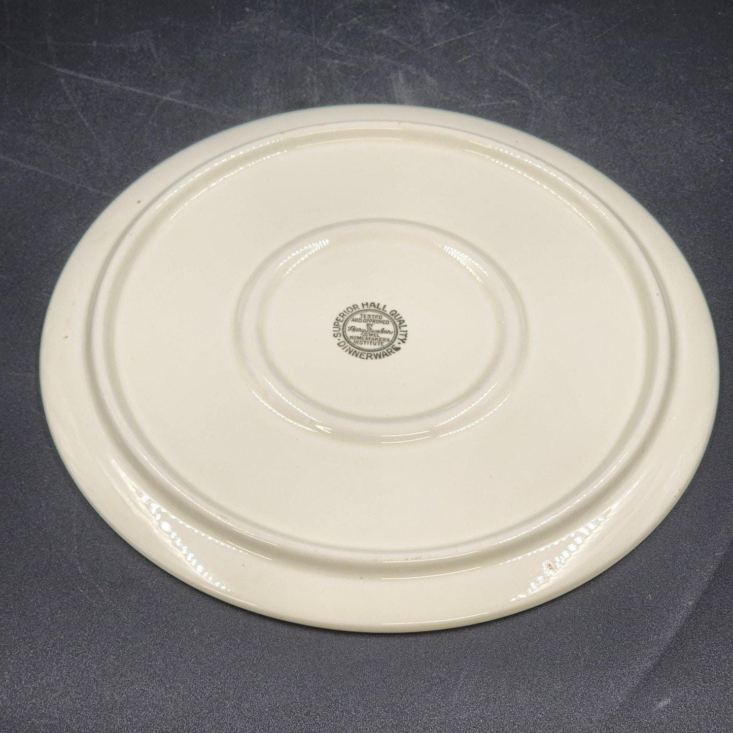 Hall Superior Autumn Leaf Cake Plate 9.5" Round Jewel Tea Vintage