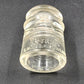 Pyrex MC Clear Glass Electrical Insulator 2.5"x4" Reg US Pat USA