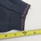 Cullinane Black Silk Blend Sweater L Floral Embroidery Shoulder Pads Vintage