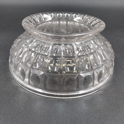 Imperial Glass Monticello Waffle Block Footed Candy Dish 6.25" x 2.75" Vintage