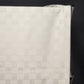 White Rectangle Tablecloth with Windowpane Checkered Striped Pattern 82" x 62"
