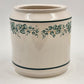 Corelle Callaway White Green Ivy Canister 8" Corning Ware Floral Lines China