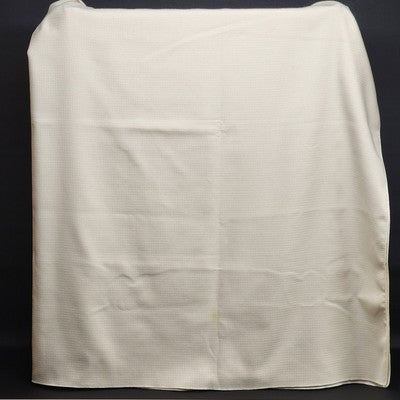 Beige Tablecloth Table Cover with Waffle Woven Weave Pattern Polyester 58" x 82"