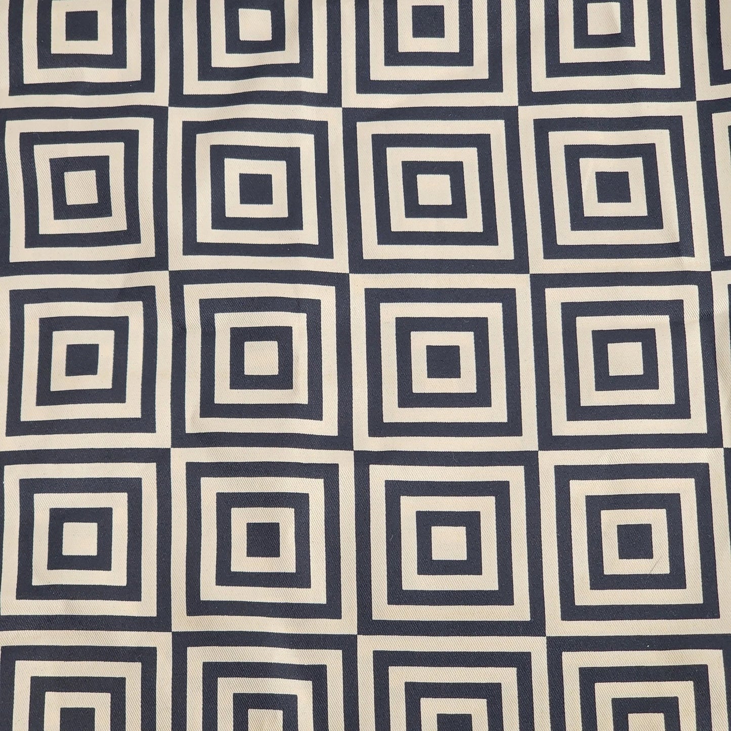 Totes Square Scarf Black Beige Geometric Print 27" Polyester Shawl Wrap China