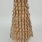 Holiday Home Shaved Cork Loop Tabletop Christmas Tree Star Bow 16.5" Plaid Top
