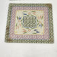 2 Piece Glass Square Trivet Set Temp-Tations by Tara Confetti Kitchen 8" & 7" sq