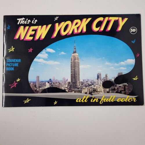 THIS IS NEW YORK CITY Illustrated 1960s Souvenir Picture Book All in Full Color