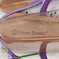 Pierre Dumas Lavender T Strap Sandals Womens Size 8.5