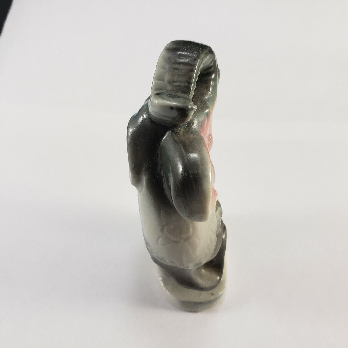 Japan Ceramic Figure Elephant Circus Performer Gray Pink Figurine 1950s