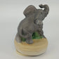 Prince Albert Products Elephant Music Box Born Free Gray Ceramic Figurine Vtg
