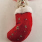 The Danbury Mint Bichon Frise Dog in Red Christmas Stocking Ornament Vintage