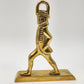 Virginia Metalcrafters Pair of Brass Hessian Soldiers Door Stoppers Bookends Vtg