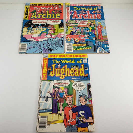 3 World of Archie & Jughead Comic Books of the Archie Series All From 1978 VG+