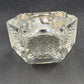 Linden Crystal Quartz Desk Clock Tabletop Crystal Clear Glass 4" West Germany