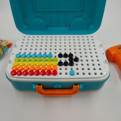 Ranxian Creative Suitcase Building Construction Drill Kit Toy Design For Toddler