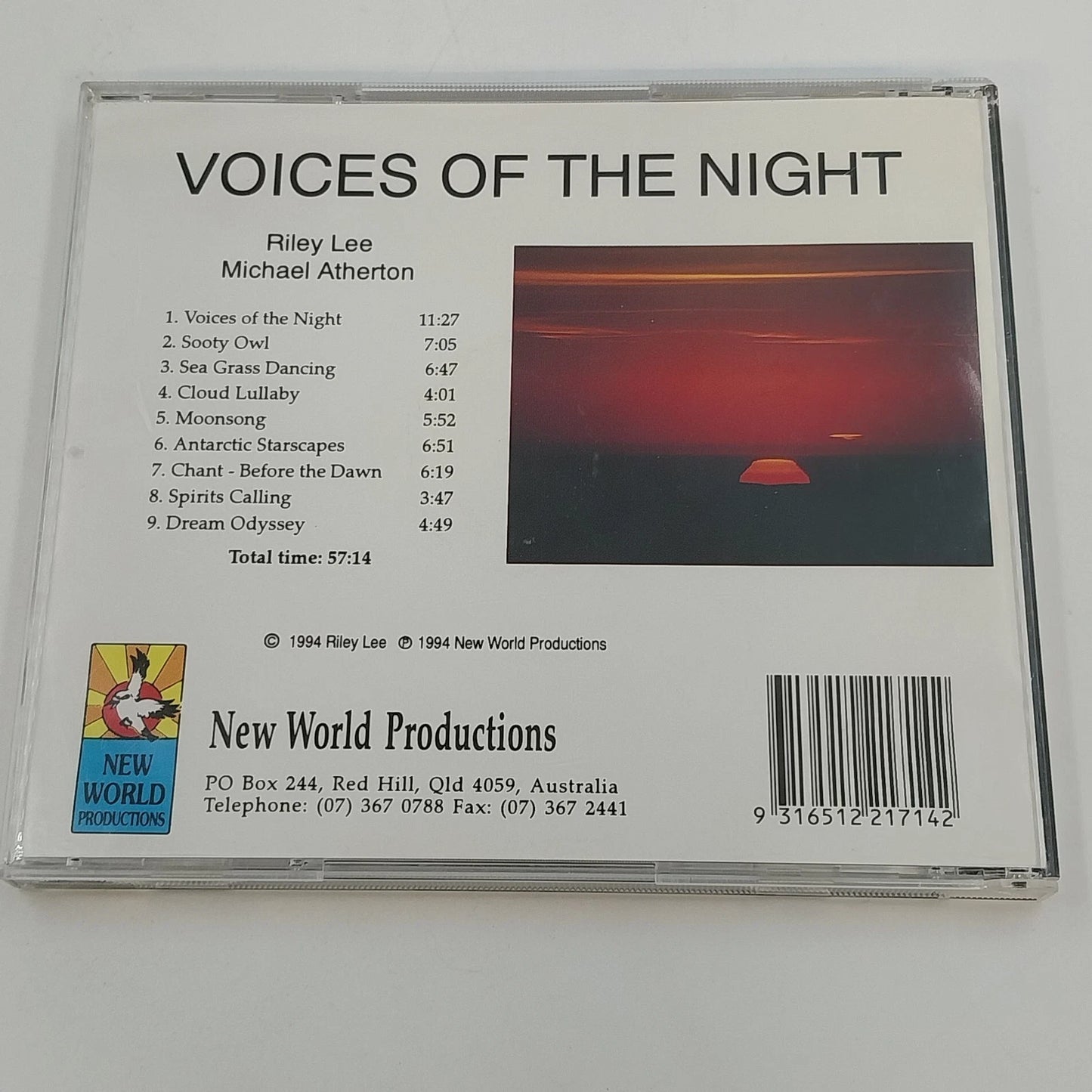 Riley Lee Voices of the Night CD 1994 Shakuhachi Michael Atherton Australia