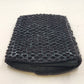 La Regale Black Beaded Clutch Purse Handmade Sequin Evening Bag Hong Kong Vtg