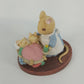 Avon Forest Friends All Tucked In Mouse Mom & Babies Figurine Mini 2" Vintage