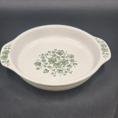 Corelle Coordinates Callaway Ivy 9" Deep Pie Plate Stoneware w/ Handles