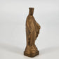 Gold Tone Metal Virgin Mary Statue 4.25" Catholic Religious Figurine Vintage