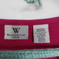 Worthington Pink Gathered Front Blouse Women Med Stretch V Neck Top Long Sleeve