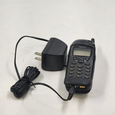 Nokia 6185 Black Mobile Phone with Case & Charger As Is Vintage Collectors Item