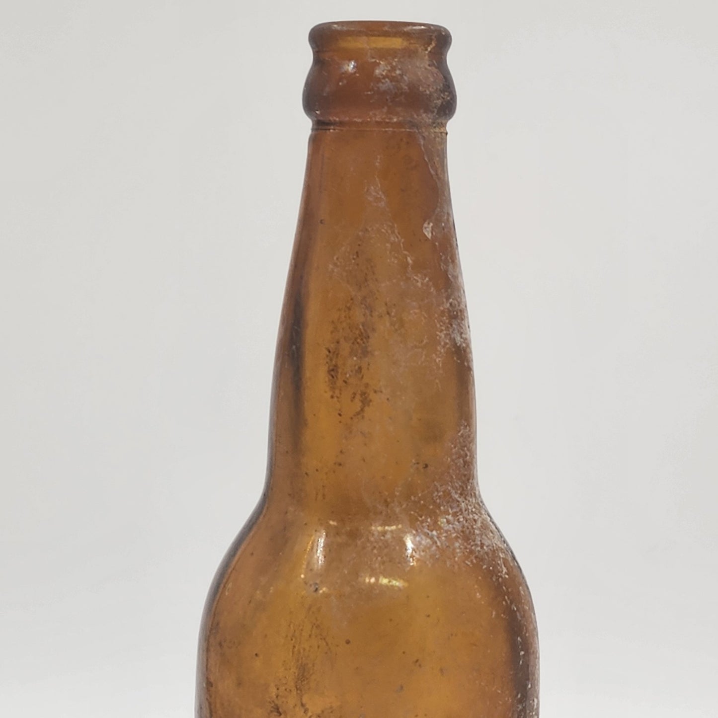 Consumers Brewing Co Beer Bottle Empty Dark Amber Embossed 9" Newark Ohio 1870's
