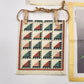 Lot of 3 Finished Aida Cloth Cross Stitch Pieces Precious Moments Floral Geo