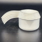 Tupperware 5 Measuring Cups Set 3479C-3483C White Curved Handles 1/4 to 3/4 Cup