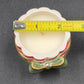 Avon Peppermint Tealight Holder Green Christmas Ribbon 2.5" Vintage China